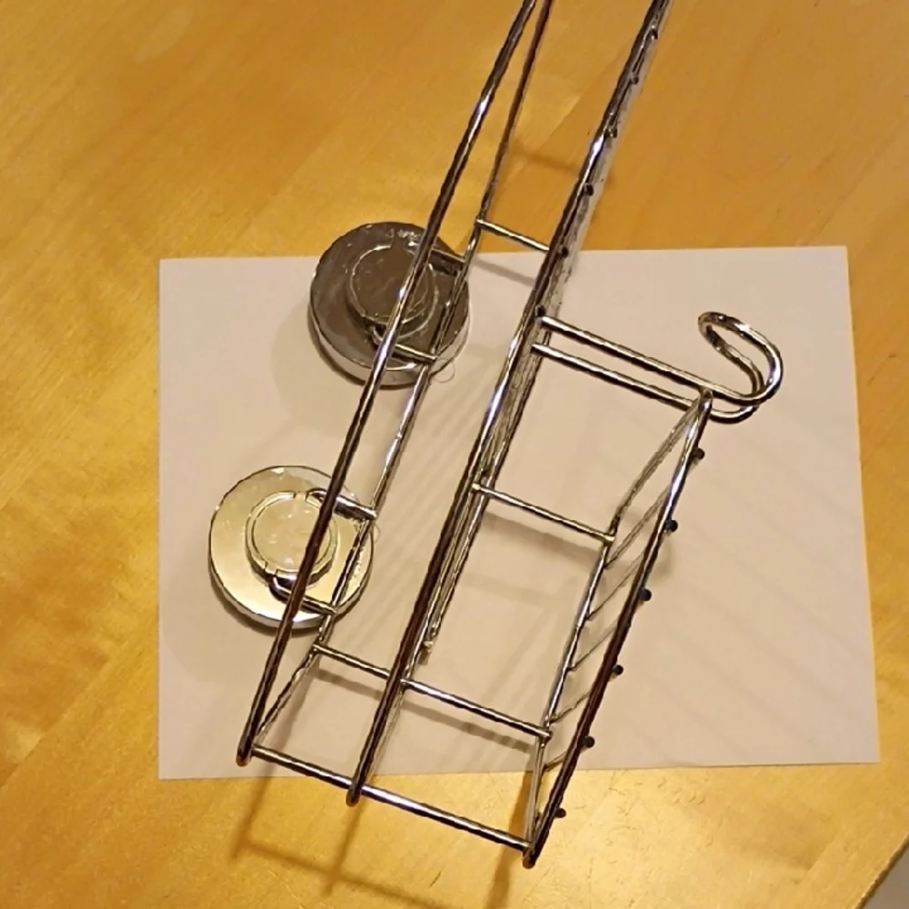 Source Unknown Silver Corner Shower Organizer